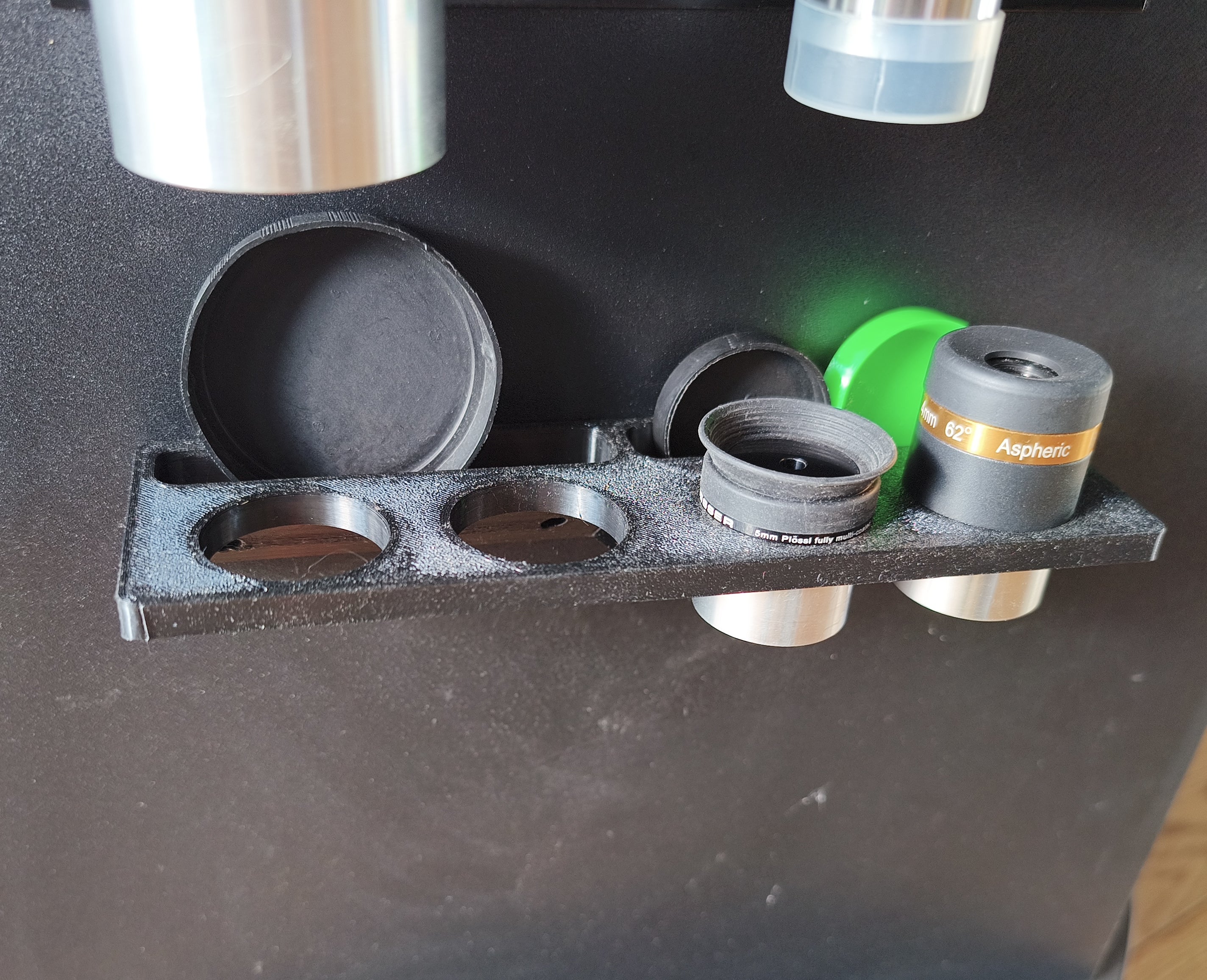Telescope Eyepiece Holder Shelf – 4x 1.25" with shelf