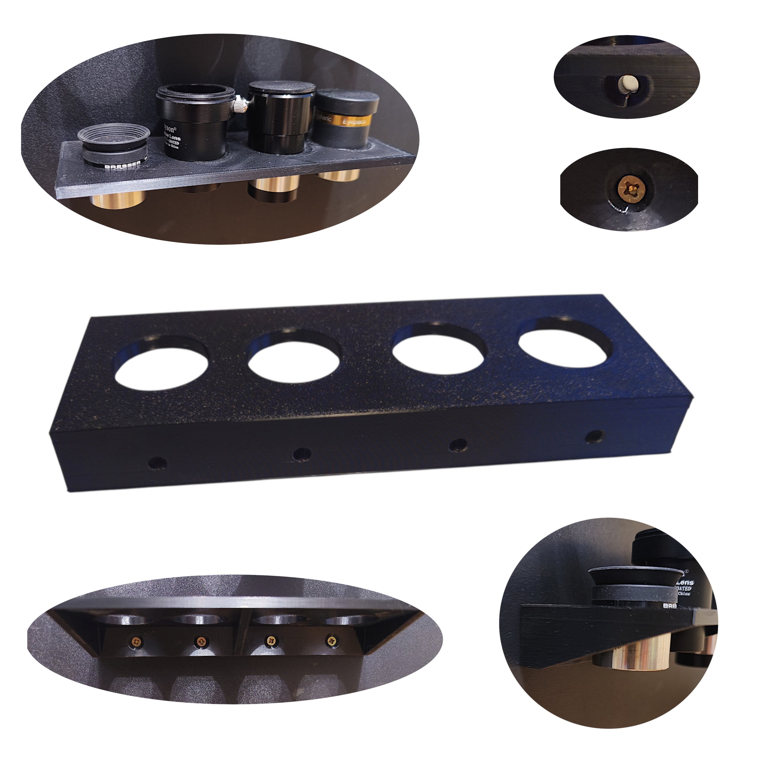 Telescope Eyepiece Holder Shelf – 4x 1.25"